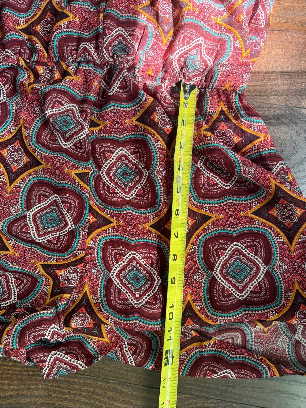 BeBop Red Multi-Color Halter Romper - Picture 7 of 11